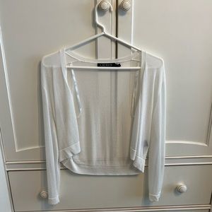 Ralph Lauren White Mesh Cardigan